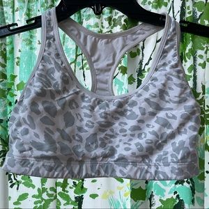 VS PINK • leopard print sports bra